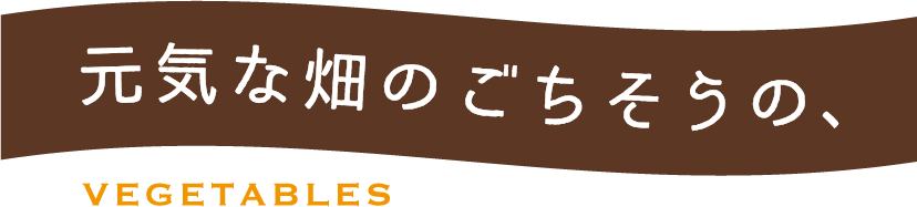 元気な畑のごちそうの、